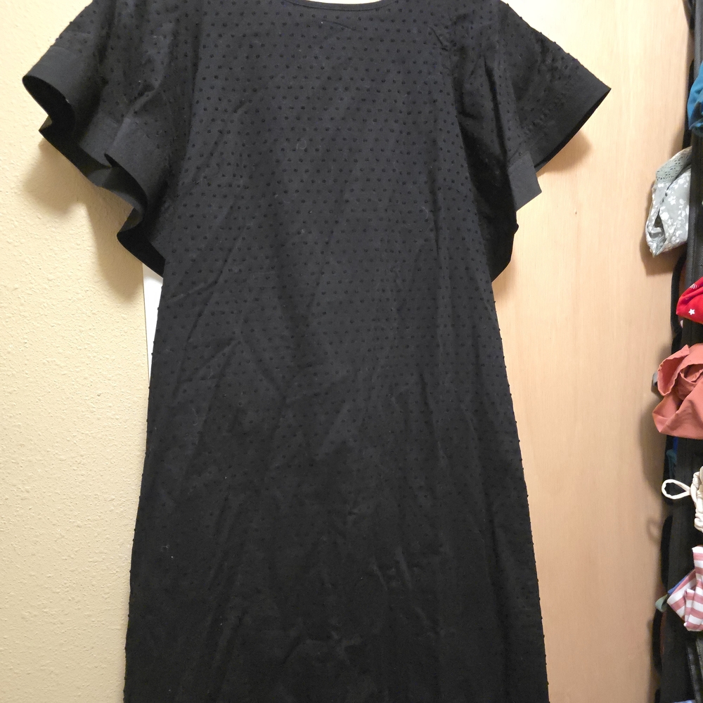 J. Crew Black Long Sleeve Dress